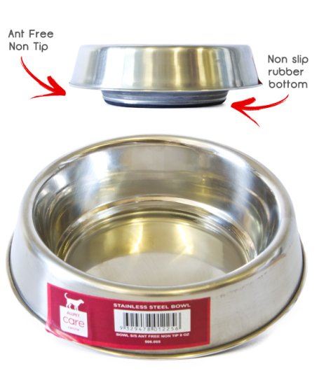 (image for) Allpet Ant Free Stainless Steel Bowl 24OZ - Click Image to Close