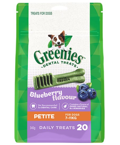 (image for) Greenies Dog Petite Blueberry 340g - Click Image to Close