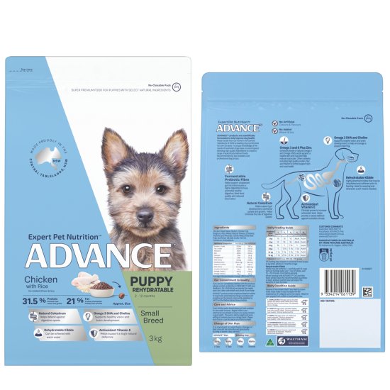 (image for) Advance Dog Puppy Small Breed Chicken 3kg - Click Image to Close