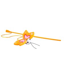 (image for) Rogz Cat Teaser Toy Wand 80cm Butterfly