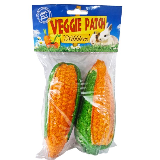 (image for) Petpac Veggie Patch Nibblers Jumbo Corn 2pk - Click Image to Close