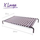(image for) Kazoo Dog Bed Classic Black White XLarge 134x87cm