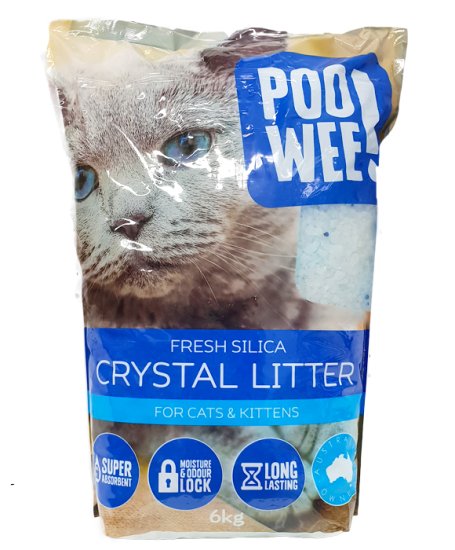 (image for) Poo Wee Silica Crystals Cat Litter 6kg - Click Image to Close