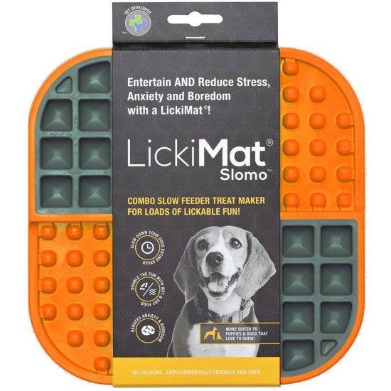 (image for) LickiMat Dog Slomo Orange - Click Image to Close