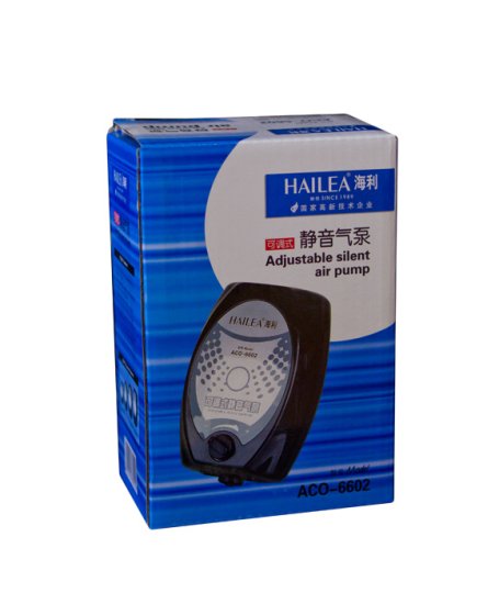 (image for) Hailea Air Pump ACO-6602 4.0L/min Silent Variable Single Outlet - Click Image to Close