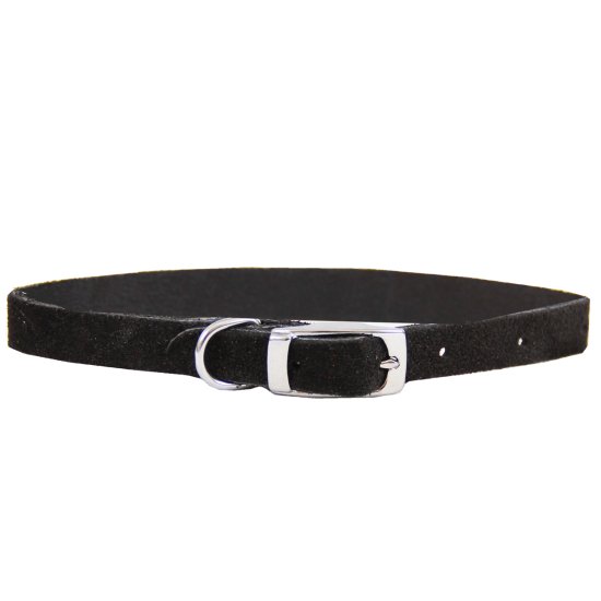 (image for) Beaupets Puppy Suede Collar 30cm Black - Click Image to Close