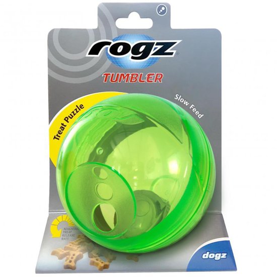 (image for) Rogz Treat Tumbler Dispenser Lime - Click Image to Close