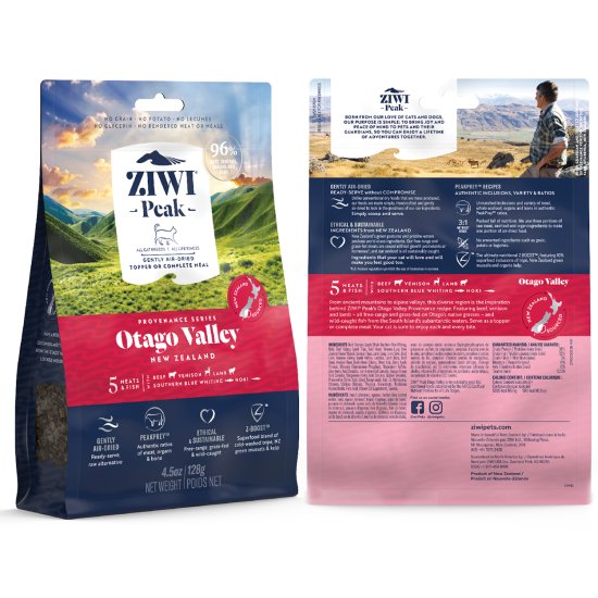 (image for) Ziwi Peak Cat Food Air Dried 128g Otago Valley - Click Image to Close
