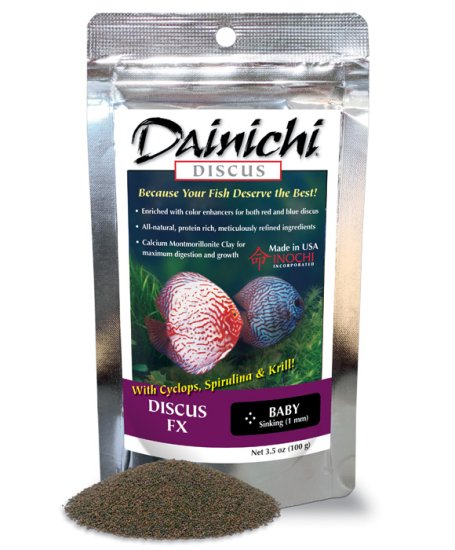 (image for) Dainichi Discus FX Baby Pellet 100g 1mm - Click Image to Close