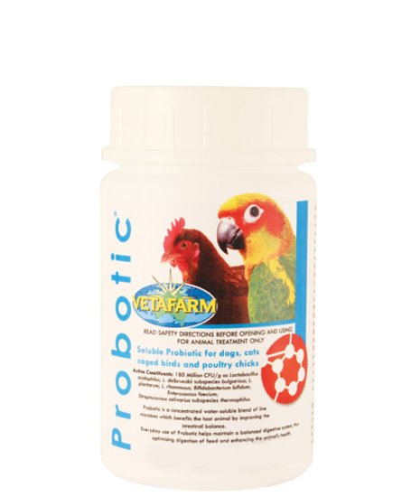 (image for) Vetafarm Probotic 25G Soluble Probiotic For Dogs Cats Birds Poultry Chicks - Click Image to Close