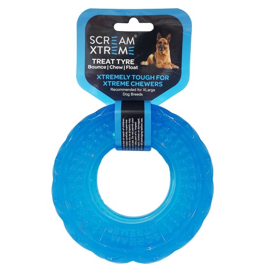 (image for) Scream Treat Tyre Extra Large 17cm Blue - Click Image to Close