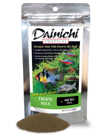 (image for) Dainichi Tropic Max Micro Baby Sinking Pellet 100g 1mm - Click Image to Close