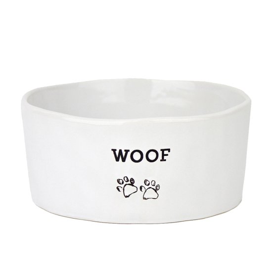 (image for) Barkley+Bella Bowl Ceramic Woof Large 800ml - Click Image to Close