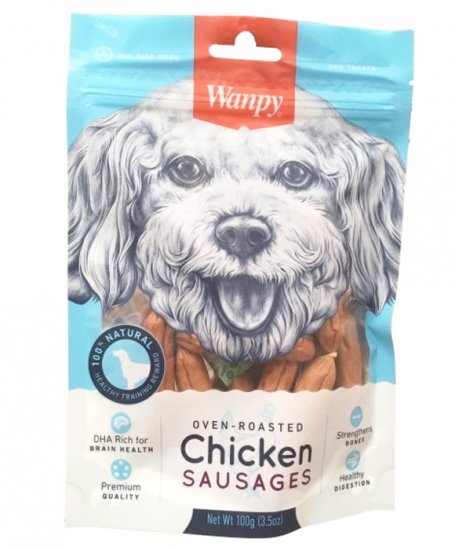 (image for) Wanpy Chicken Sausage 100g - Click Image to Close