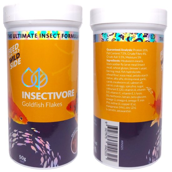 (image for) Insectivore Goldfish Flake Food 50g - Click Image to Close