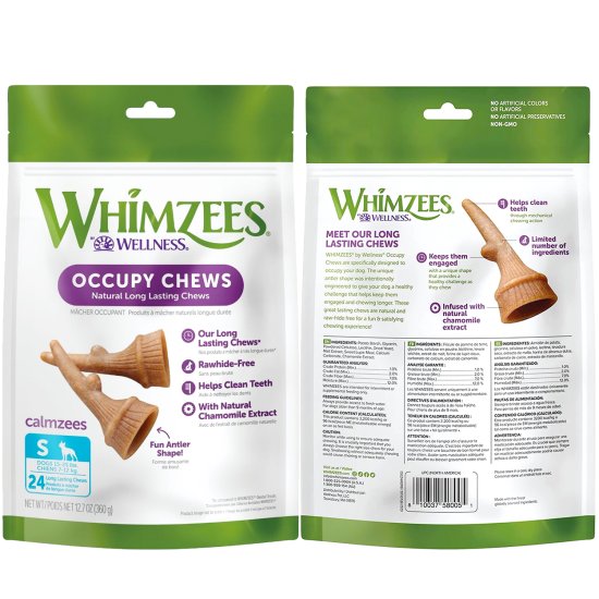 (image for) Whimzees Antlers Small 24Pack 360g - Click Image to Close