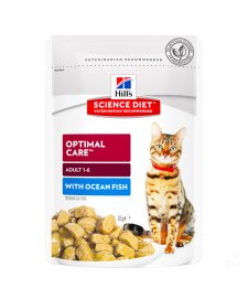(image for) Hills SD Cat Wet Pouches 12X85G Optimal Care Adult Ocean Fish