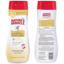 (image for) Natures Miracle Dog Shampoo 473ml 2in1 Oatmeal