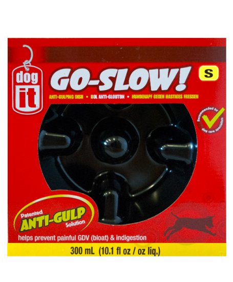 (image for) Dogit Go Slow Anti-Gulping Dog Dish 300ml Black - Click Image to Close