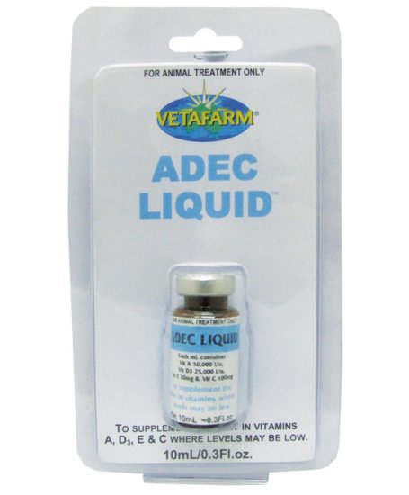 (image for) Vetafarm Adec Liquid 10ml - Click Image to Close