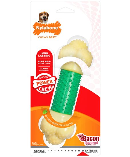 (image for) Nylabone Powerchew Double Action Bone Small Upto 11kg - Click Image to Close