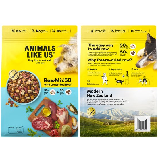 (image for) Animals Like Us Dog RawMix50 3.6kg With Beef - Click Image to Close