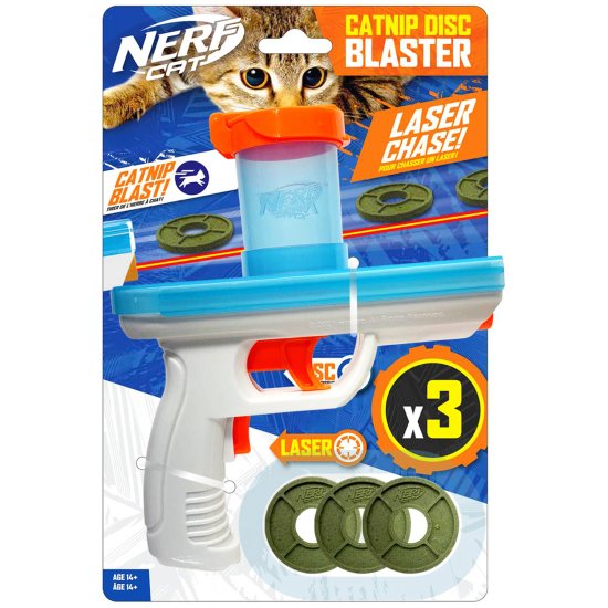 (image for) Nerf Cat Catnip Disc Blaster w/Laser - Click Image to Close