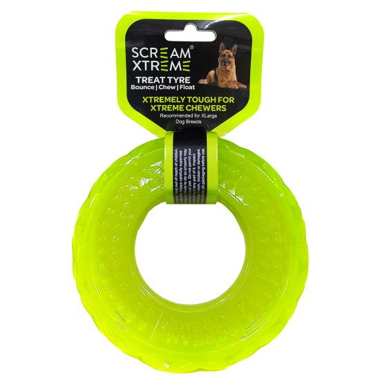 (image for) Scream Treat Tyre Extra Large 17cm Green - Click Image to Close