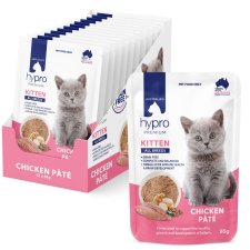 (image for) Hypro Premium Grain Free Cat Wet 12x85g Pate Kitten Chicken