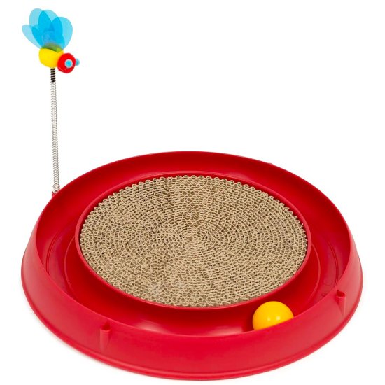 (image for) Catit Cat Play 3in1 Circuit Ball Toy w/Scratch Pad #43000 - Click Image to Close