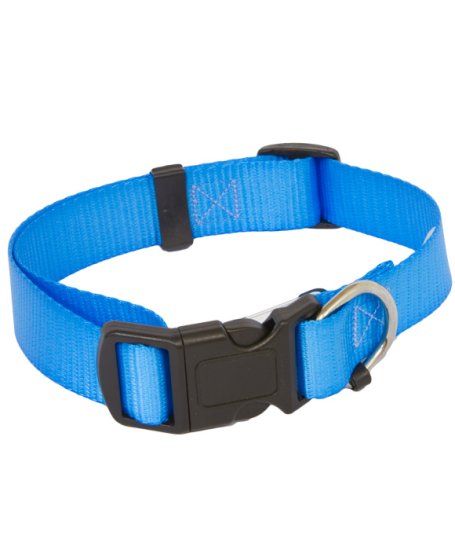 (image for) Beaupets Collar Polyware Adjustable 40-60Cm Lite Blue - Click Image to Close