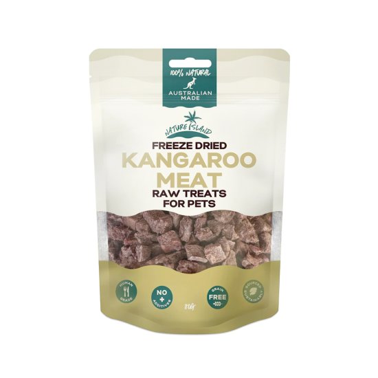 (image for) Nature Island Freeze Dried Treats 80g Kangaroo Meat - Click Image to Close