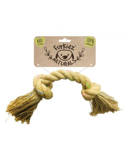 (image for) FurKidz Natures Choice Jute Knott Rope 33cm - Click Image to Close