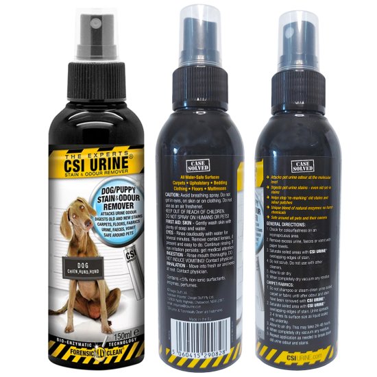 (image for) CSI Urine Dog and Puppy Stain and Odour Remover 150ml - Click Image to Close