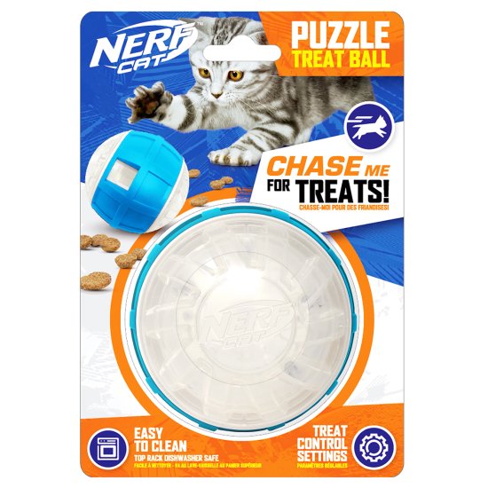 (image for) Nerf Cat Puzzle Treat Ball Slow Feed - Click Image to Close