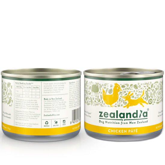 (image for) Zealandia Dog Can 24x185g Pate Chicken - Click Image to Close