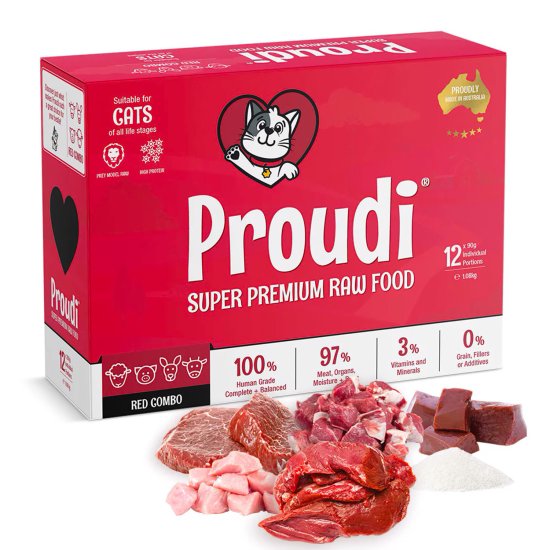 (image for) Proudi for Cats 1.08kg Red Combo - Click Image to Close