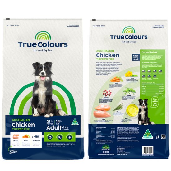 (image for) True Colours Dog Adult Chicken 3kg - Click Image to Close