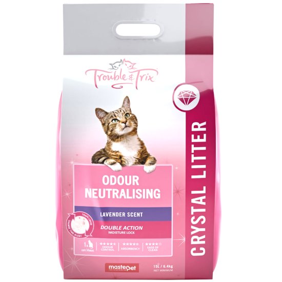 (image for) Trouble Trix Litter Angel Crystals 15ltr/6.4kg - Click Image to Close