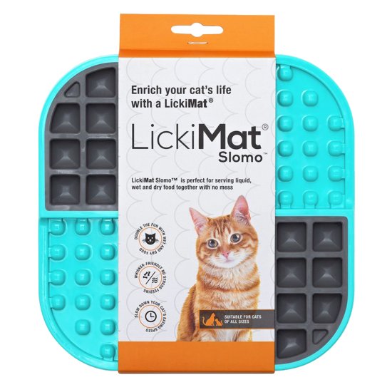(image for) LickiMat Cat Slomo Turquoise - Click Image to Close