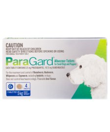 (image for) ParaGard Dog Allwormer 5kg 4Tablets