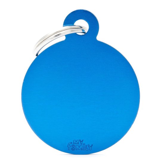 (image for) MYF Tag Basic Circle Blue Large - Click Image to Close