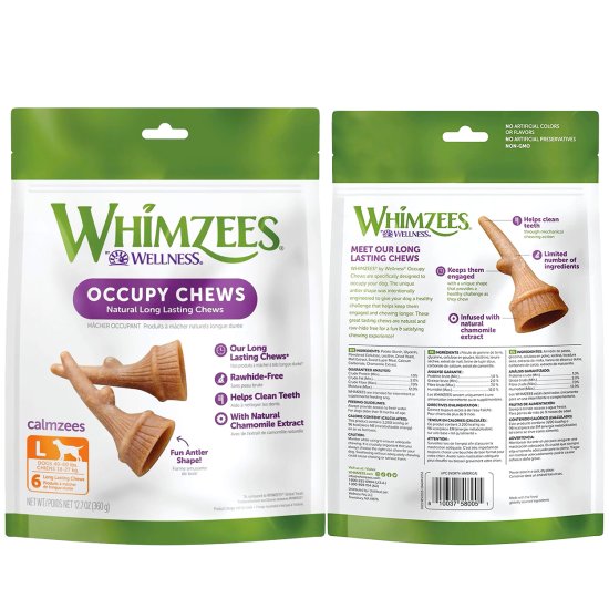 (image for) Whimzees Antlers Large 6Pack 360g - Click Image to Close