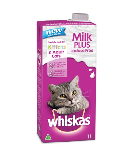 (image for) Whiskas Milk Plus lactose Free 1L - Click Image to Close