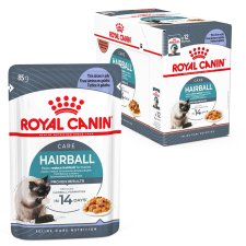 (image for) Royal Canin Cat Wet Pouches 12X85G Jelly Hairball