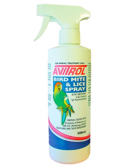(image for) Fidos Avitrol Bird Mite & Lice Spray 500ml - Click Image to Close