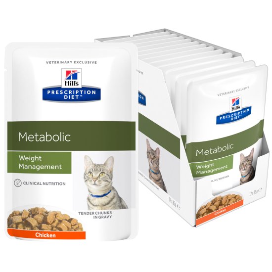 (image for) Hills PD Feline Wet Pouch 12x85g Metabolic 605932 - Click Image to Close