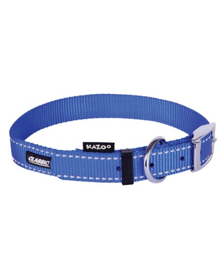 (image for) Kazoo Classic Nylon Collar Blue 350X12Mm S - Click Image to Close