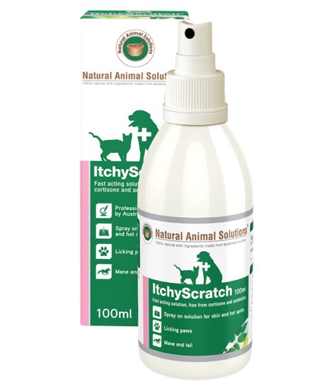 (image for) Natural Animal Solutions Itchy Scratch 100ml - Click Image to Close