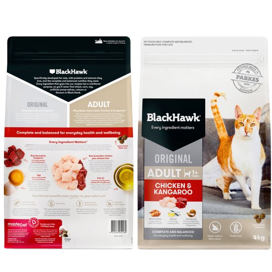 (image for) Black Hawk Cat Adult Chicken Kangaroo 4kg - Click Image to Close